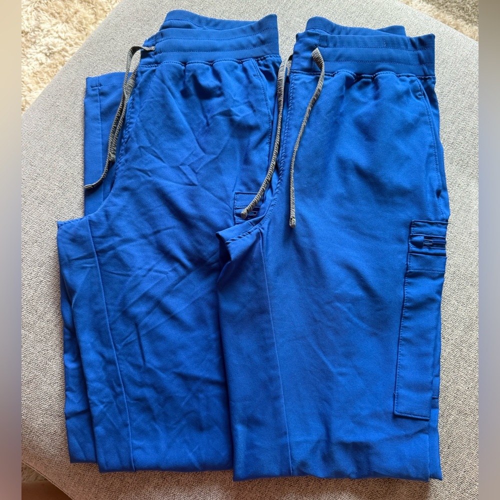 landau royal blue scrub pants